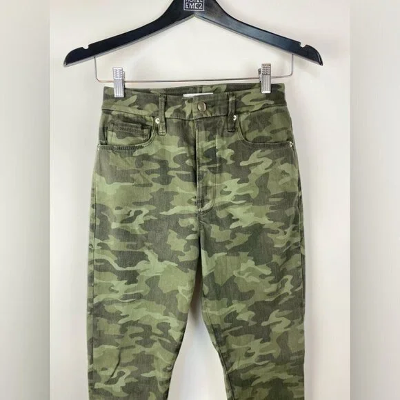 Good American Good Waist Skinny Jeans in Camo GW001PT 4/27 - Picture 10 of 12
